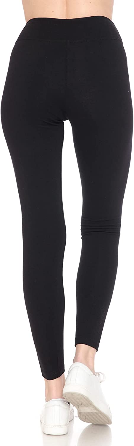 Leggings Depot Womens 1 Waistband High Waisted Solid Leggings Pants  (Capri, Black, One Size) at  Women's Clothing store
