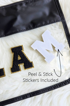 Varsity Letter Clear Pouch