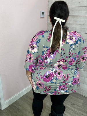 "Breezy Chic" Magenta Floral Dreamer Top