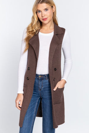 "Forever Beautiful" Sweater Vest- Brown