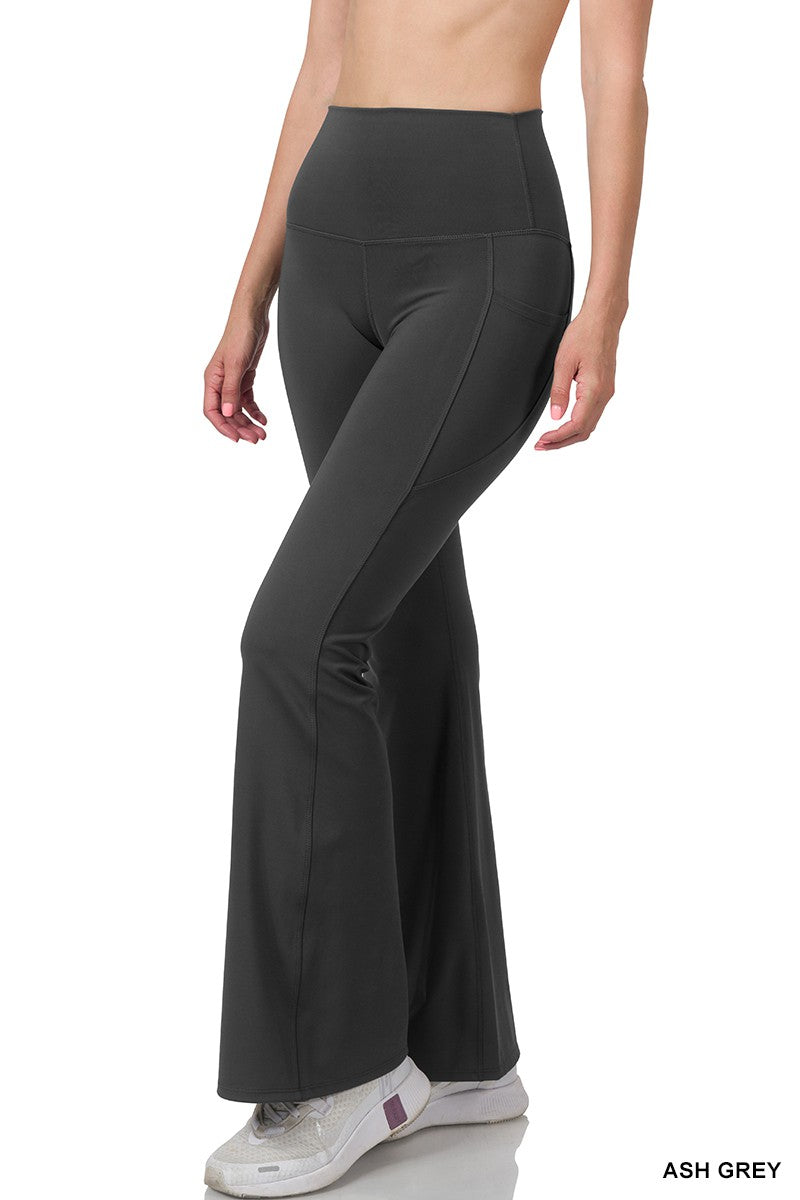 "Must Have" Flare Yoga Pant- Grey