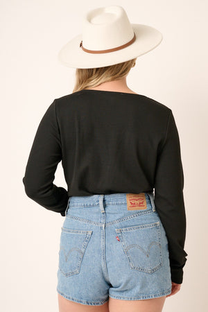 "Matter Of Fact" Bodysuit- Black