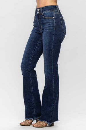 Judy Blue Hi-Waist Frayed Bootcut Jean- 82568