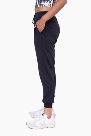 "Peaceful Day" Black Joggers