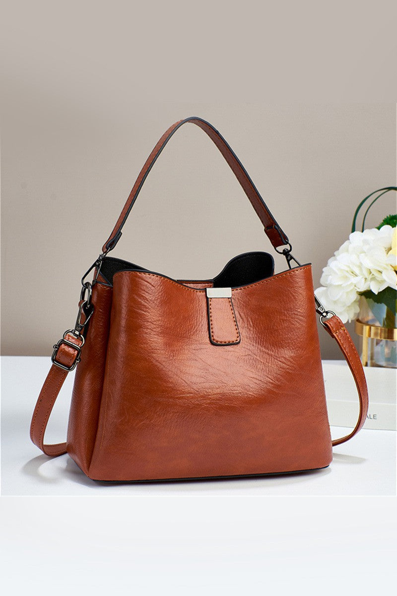 "Lori" Vegan Leather Bucket Purse