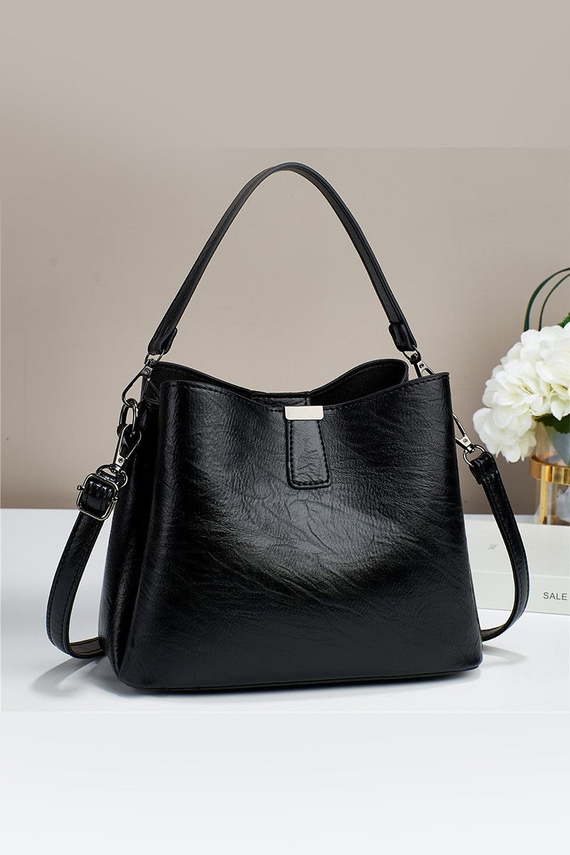 "Lori" Vegan Leather Bucket Purse