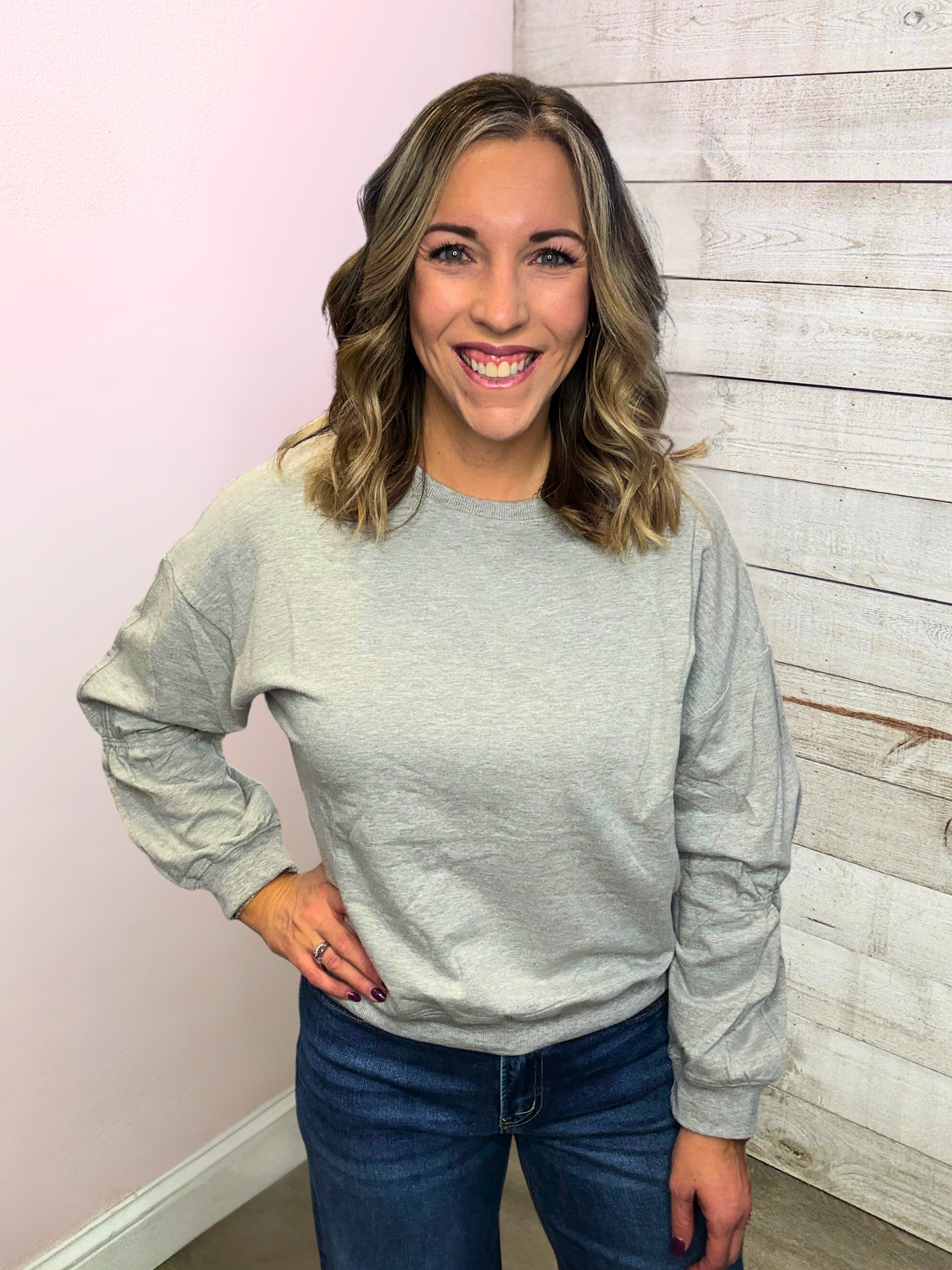 "Morning Flight" Grey Sweatshirt