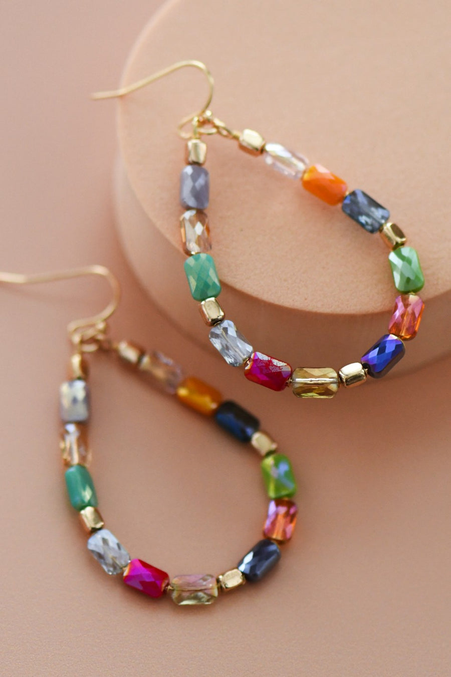 Beaded Teardrop Earrings