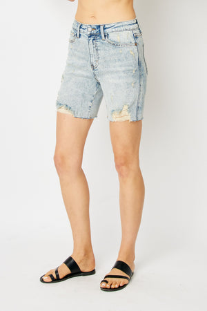 Judy Blue Hi-Waist Destroy Boyfriend Short- 150250