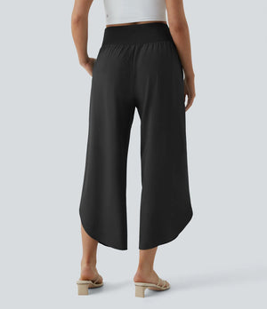 Halara "All I Want" Halara Black Resort Flowy Pants