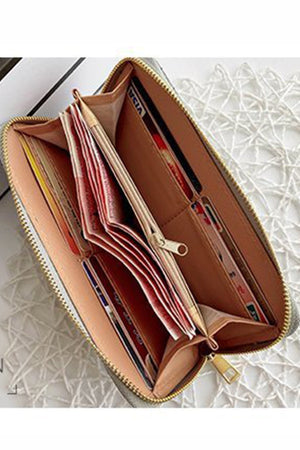 "Mary" Woven Weave Long Wallet