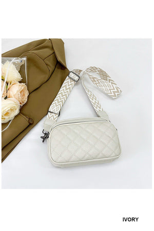 "Janet" Quilted Crossbody Purse