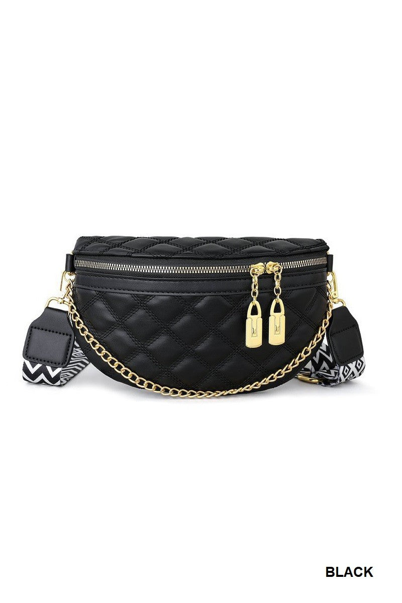 "Isabelle" Quilted Crossbody Bum Bag