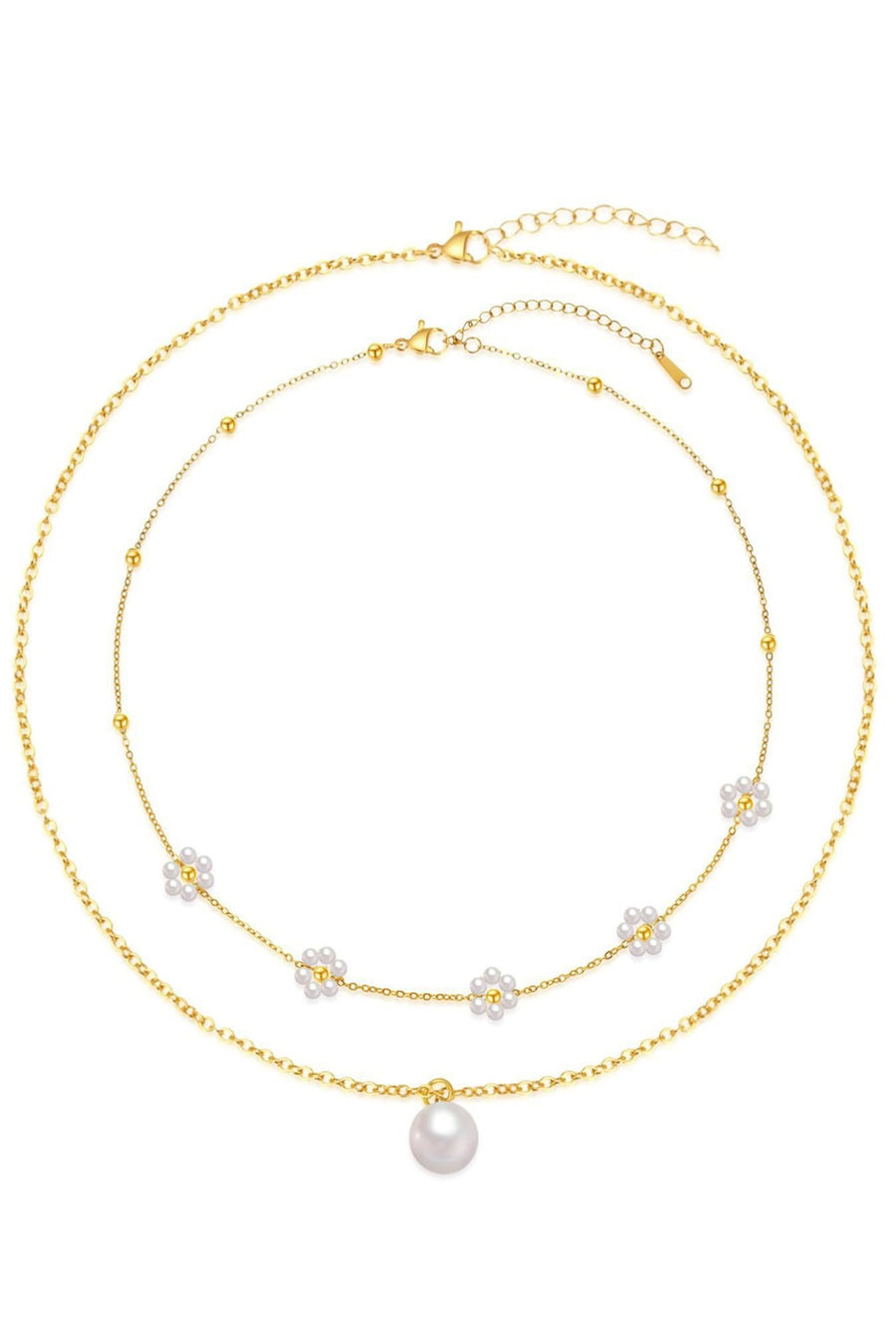"Ashley" Gold Flower Necklace