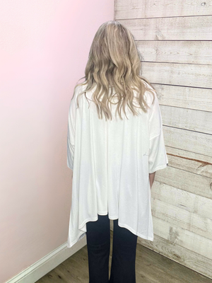 "Sail Away" Striped Kimono Cardigan