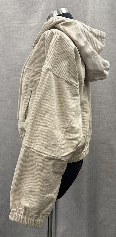 "Sneak Away" Corduroy Hooded Jacket