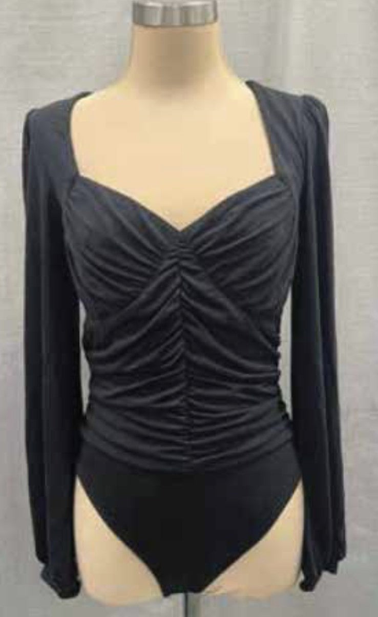 "Don't You Worry" Black Bodysuit