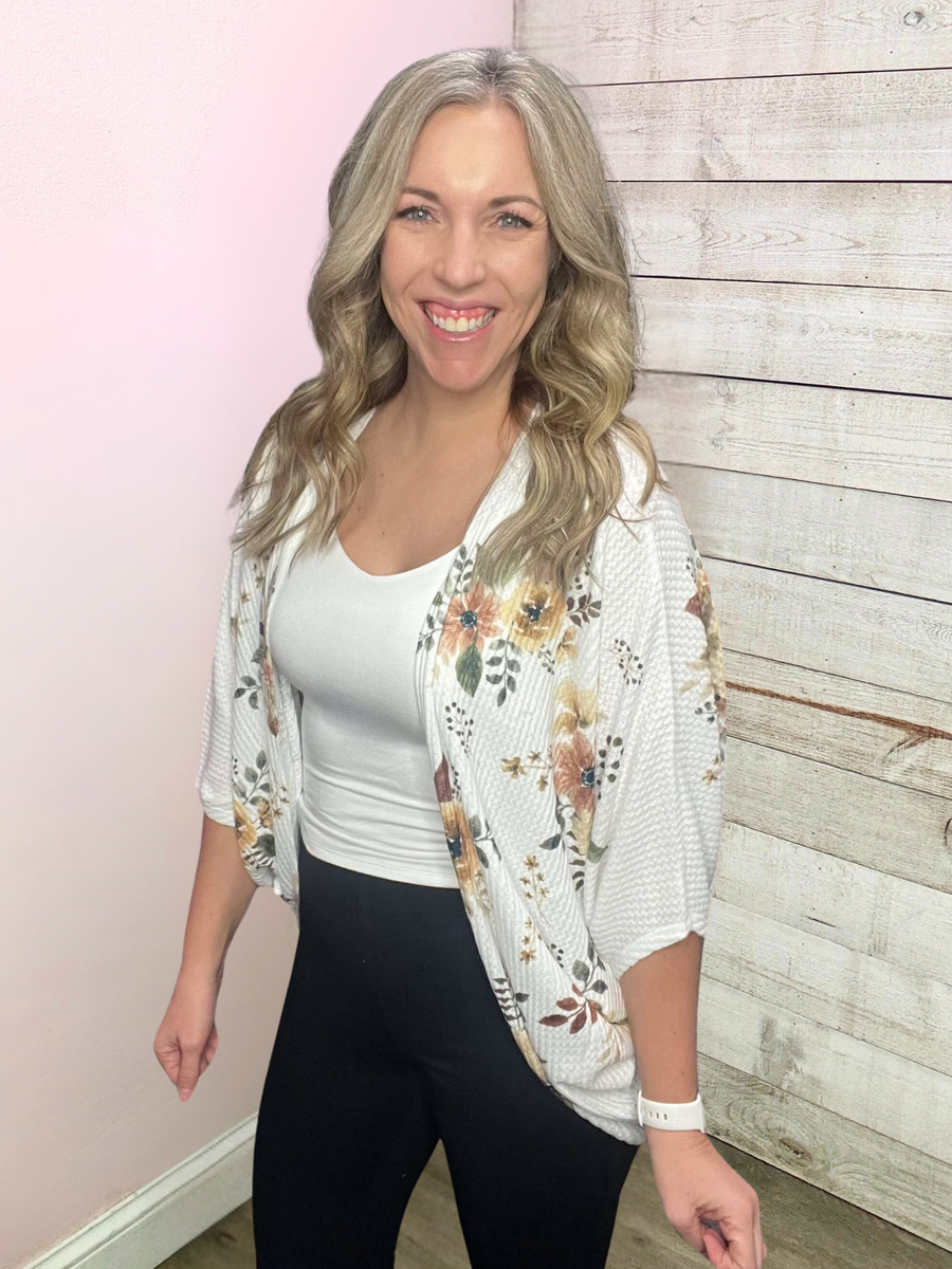 "Garden Goddess" Floral Kimono Cardigan