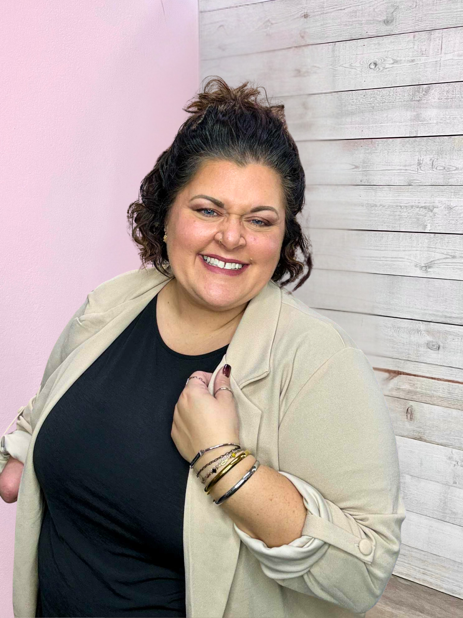 "Sweet Like Honey" Taupe Blazer