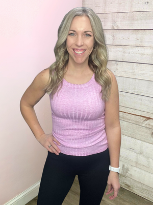 "Keep Up" Ribbed Tank Top