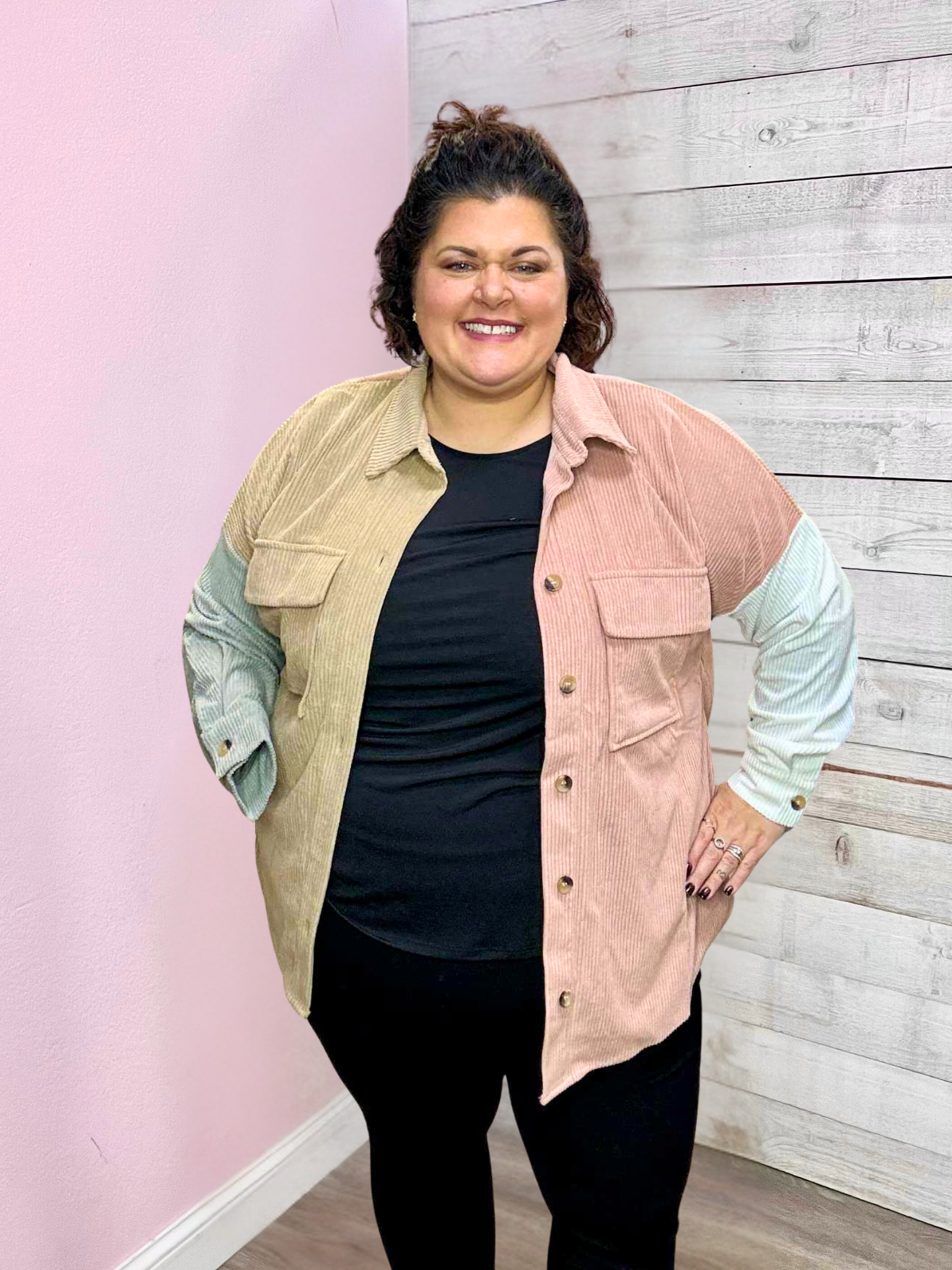 "Mind in the Clouds" Colorblock Jacket