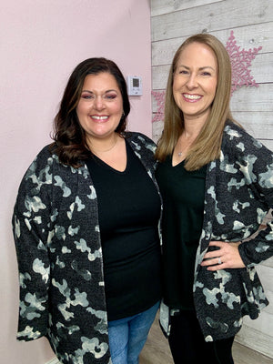 BF "Playing Games" Animal Print Cardigan