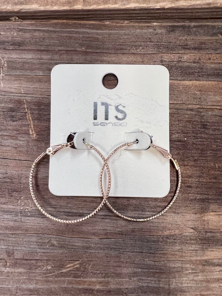 "Logan" Hoop Earrings- Small