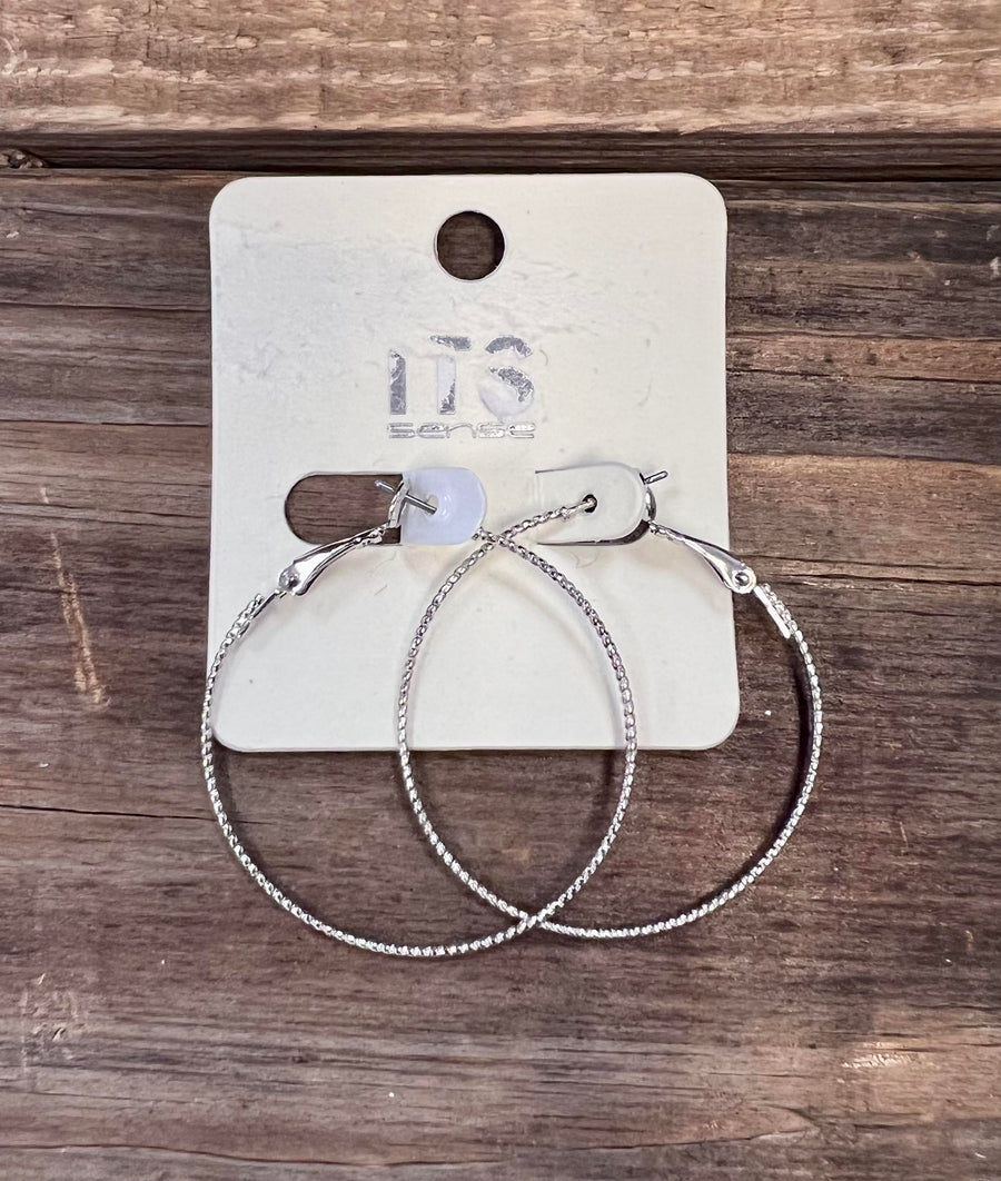 "Laura" Hoop Earrings- Medium