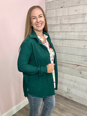 "Clean Slate" Green Button Down Shirt