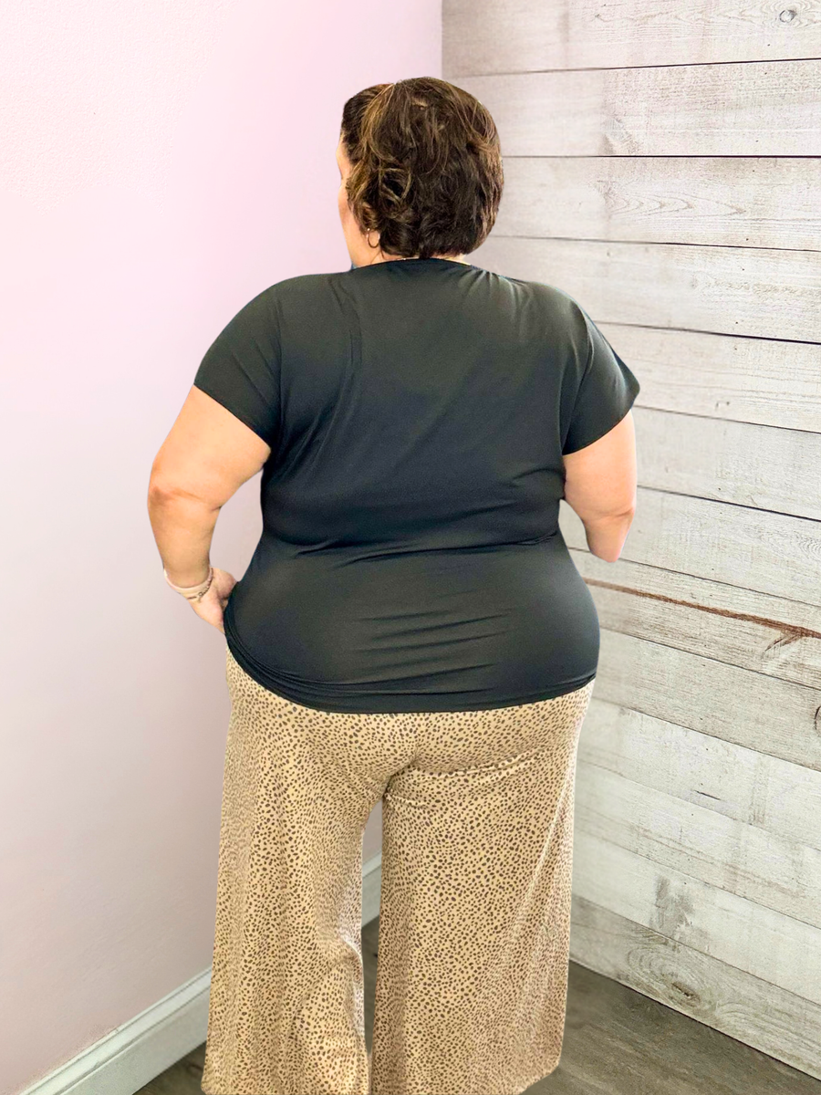 "Social Club" Dotted Animal Print Pants