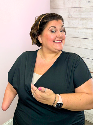 Halara "Pretty Moment" Crossover Top- Black