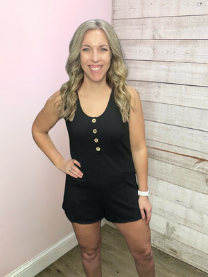 "Simply Stunning" Black Romper