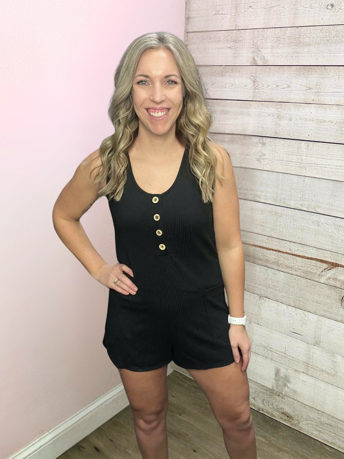 "Simply Stunning" Black Romper