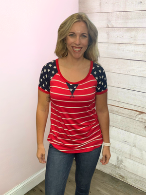 "USA Dream" Stars and Stripe Top