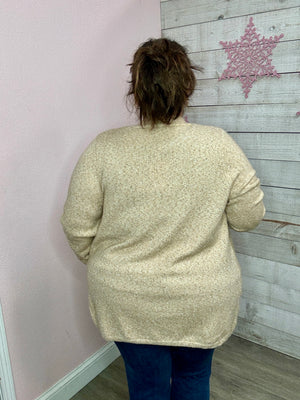 "Sweet Dreams" Sweater Cardigan- Taupe