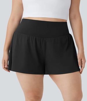Halara "Lake Days" Yoga Shorts 5in- Black
