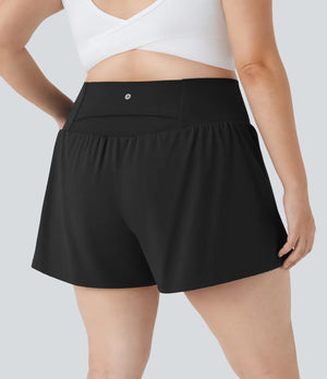 Halara "Lake Days" Yoga Shorts 5in- Black
