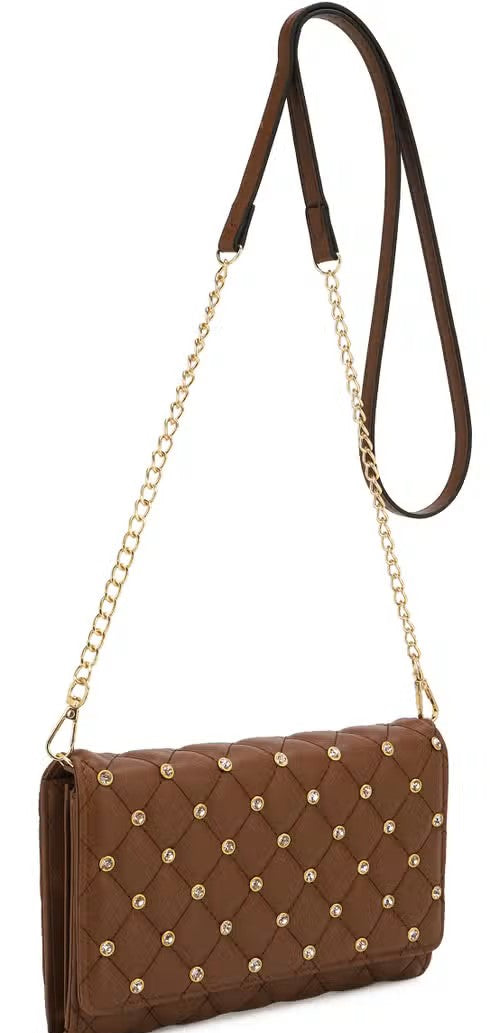 "Helen" Crossbody w/Bling *FINAL SALE*