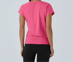Halara "Pretty Moment" Crossover Top- Pink
