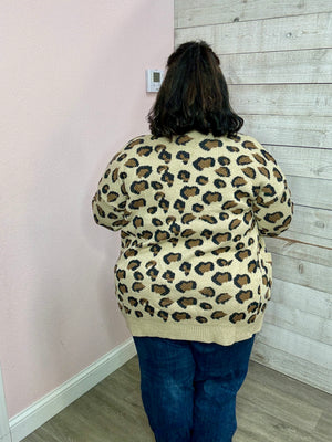 "Enjoy The Moment" Leopard Print Cardigan