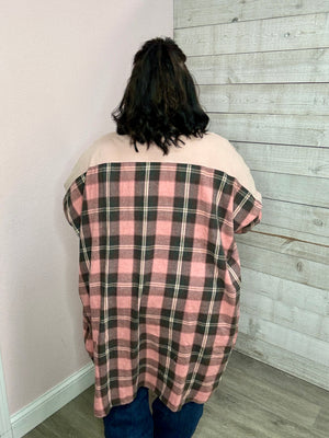 "Checked Out" Pink Plaid Button Down