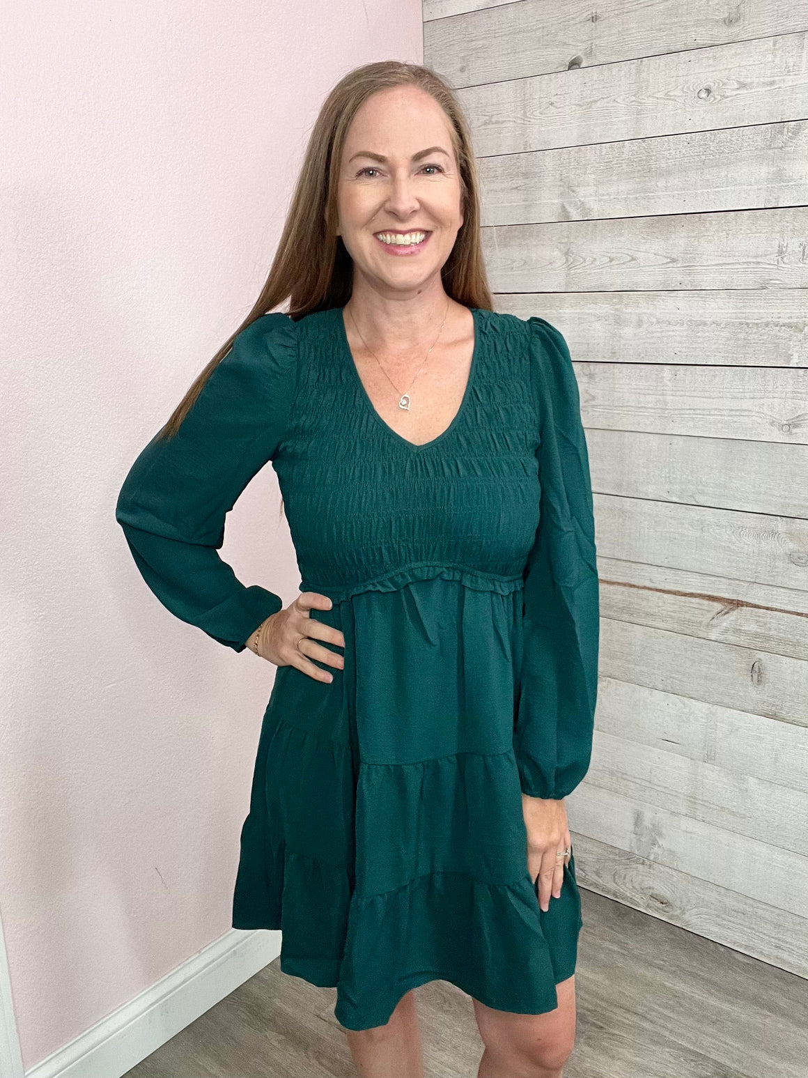 "Having A Good Time" Smocked Dress