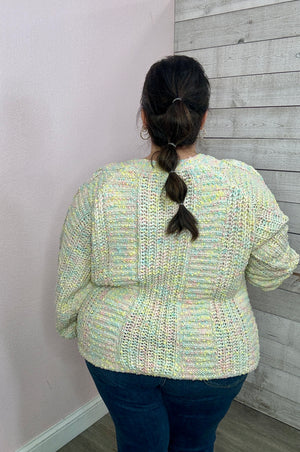 "Cotton Candy" Knitted Sweater
