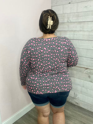 "Gentle Heart" Animal Print Weekender Top