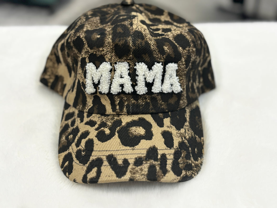 Animal Print Mama Adjustable Baseball Cap