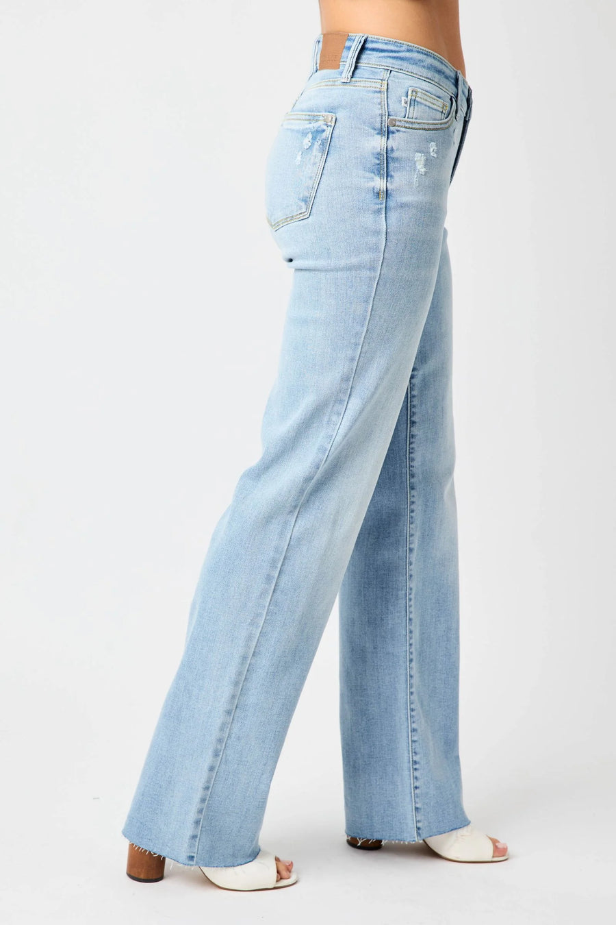 Mica Denim Hi-Rise Velvet Super Flare Jeans *FINAL SALE* - Moe & Arrow  Boutique