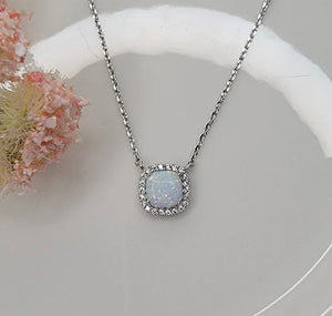 Silver Stone Necklace