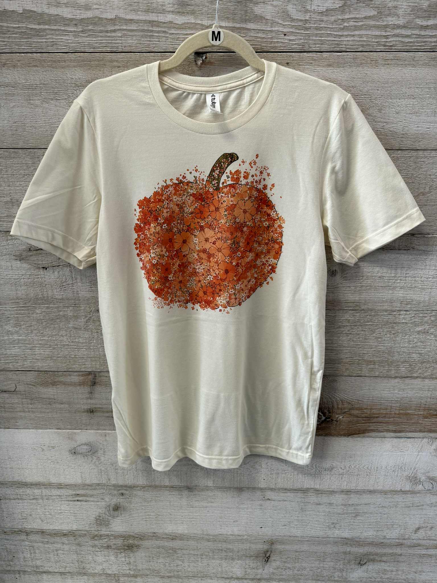 "Floral Pumpkin" Cream Graphic Tee *FINAL SALE*