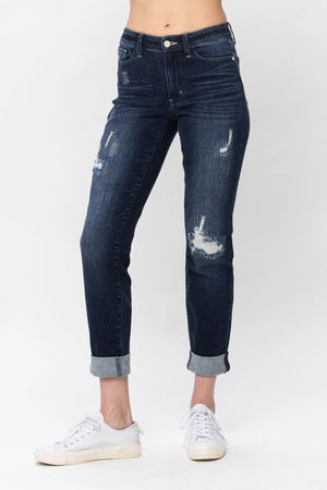 Judy Blue Mid-Rise Boyfriend- 82478
