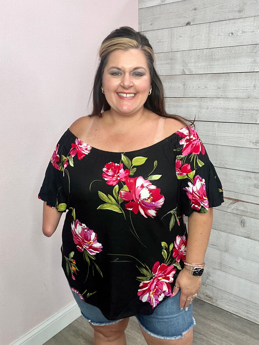 "Island Fun" Off The Shoulder Top *FINAL SALE*